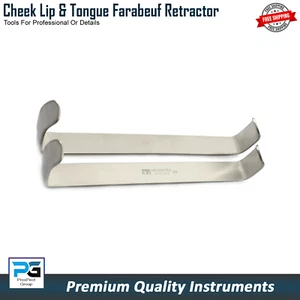 Dental Farabeuf Cheek Tongue Retractors Surgical Mucoperiosteal Tissue Flaps New - Picture 1 of 6