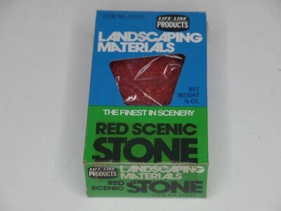 Life-Like Products Landscaping Materials Red Scenic Stone 3/4 oz No. 01101 New - Image 1 of 4