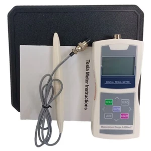 Digital Tesla Meter Teslameter Handheld Gauss Meter with Range 0-2500mT(25000GS) - Zdjęcie 1 z 14