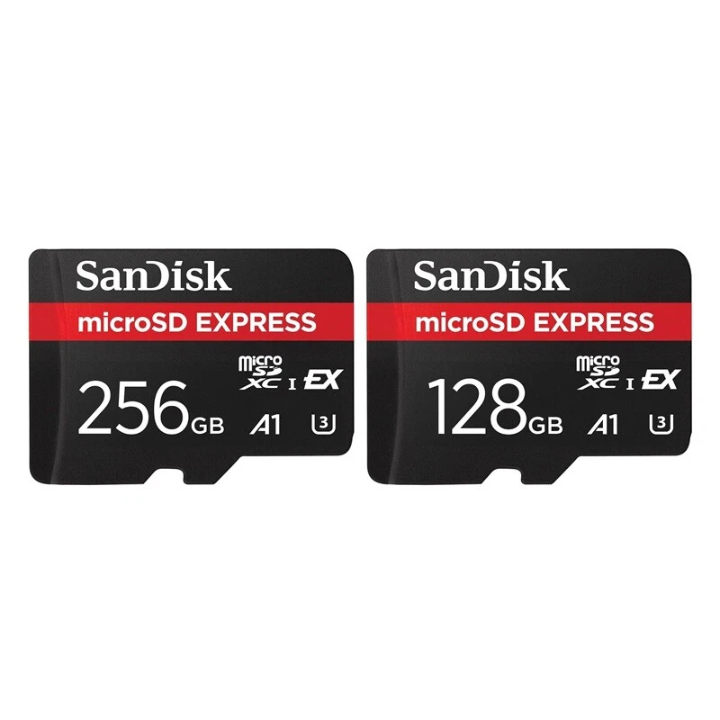 New SanDisk Express 128GB 256GB microSDXC microSD Card UHS-II PCIe NVMe Memory - Image 1 of 1