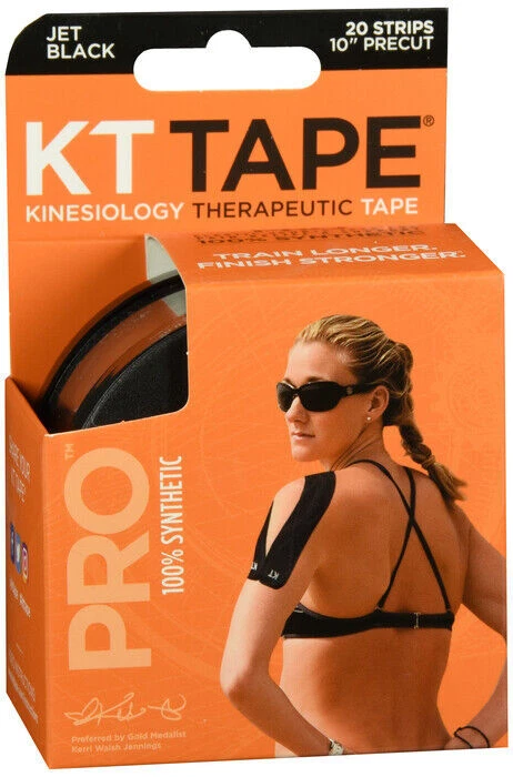 KT TAPE PRO Elastic Kinesiology Therapeutic Tape 20 CT Jet Black - Image 1 of 1
