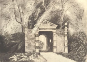 FAWLEY COURT. The River Approach. Buckinghamshire. By John Piper 1946 print - Picture 1 of 1