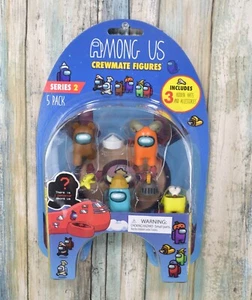 Among us Action Figuren Crewmate 5er Set RARE PUMPKIN Serie 2 - Bild 1 von 3