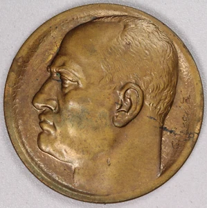 Medaglia omaggio italiana vintage Benito Mussolini seconda guerra mondiale anni 40 - Foto 1 di 2