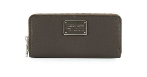 NWT Marc Jacobs Too Hot to Handle Zip Around Continental Wallet GREY AUTHENTC! - Picture 1 of 9