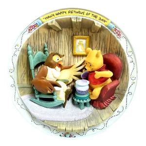 Bradford Exchange Winnie Puuh Teller "Viele glückliche Rückkehr des Tages" #A169UO - Bild 1 von 3