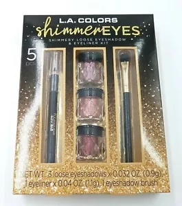 L.A. Colors Shimmer Eyes Eyeshadow & Eyeliner Kit Starry Eyes Make up Gift Set - Picture 1 of 2