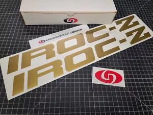 Calcomanías IROC-Z (2 piezas) pegatinas lisas para puerta lateral de 20" para Camaro de tercera generación 1985-1990 - Imagen 1 de 12
