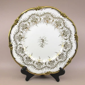 Königsteller weiß & gold von Royal Cauldon 10 5/8" Speiseteller V9806 - Bild 1 von 8
