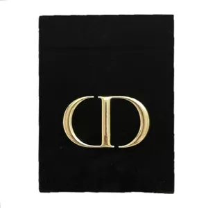 Dior Stand Mirror Velor Fabric Logo Novelty Black 17×13×1cm Makeup USED/MINT - Picture 1 of 11