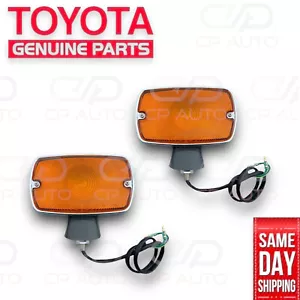 69 - 75 TOYOTA LAND CRUISER FJ40 BJ40 FRONT TURN SIGNAL LIGHT LAMP SET OEM NEW - Picture 1 of 8