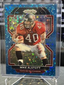 2021 Panini Prizm No Huddle Mike Alstott Blue Disco /79 #299 SP Buccaneers