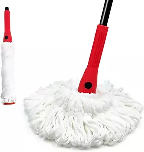 Self Wringing Mop with 2 Washable Heads, Wet Mop for Floor Cleaning Heavy Duty, - Picture 1 of 6