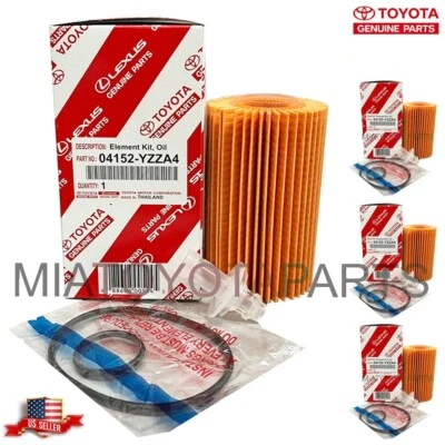 3 OEM Toyota 2007-2021 Tundra Engine Oil Filter 04152-YZZA4 Land Cruiser Sequoia - Imagem 1 de 4