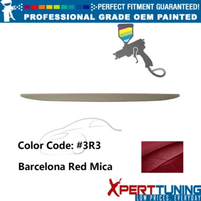 Fits 12-14 Toyota Camry OE Style #3R3 Barcelona Red Mica Rear Trunk Spoiler ABS Foto 1 de 4