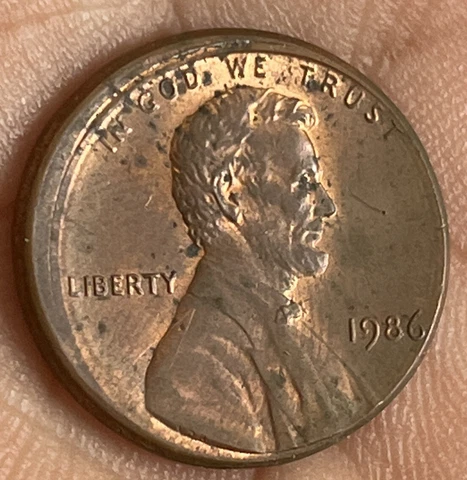 1986 LINCOLN CENT 5% OFF CENTER HIGH GRADE VERY NICE CONDITION L71 Cover