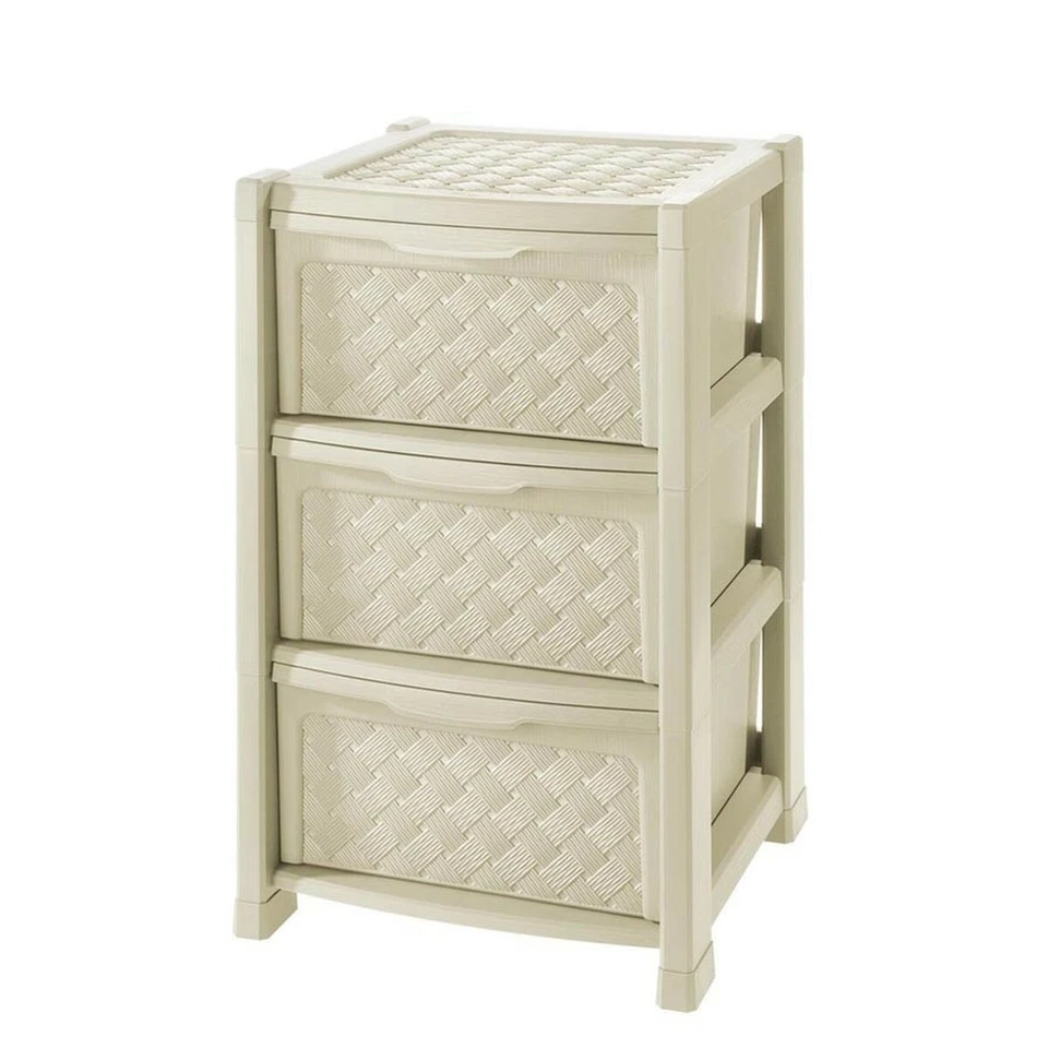 Cassettiera Tontarelli Arianna 3 cassetti Bianco 38 x 38 x 60 cm - Immagine 1 di 1
