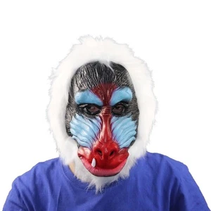 Animal Face Mask Novelty 3D Cosplay Fancy Dress Realistic Photo Prop Half Face - Picture 1 of 7