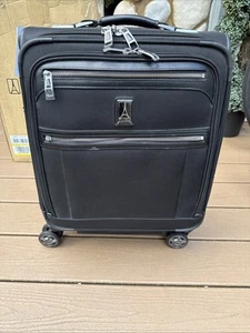 Travelpro Platinum Elite 21" Expandable Carry-On Spinner Luggage USB Port Black - Picture 1 of 14