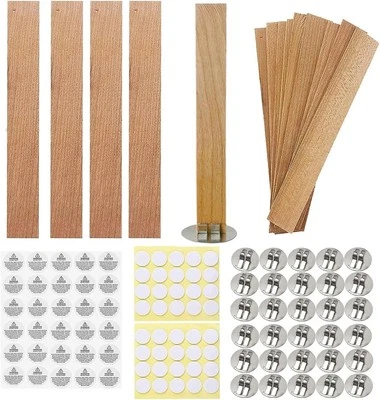 Wooden Candle Wicks Wood 5.9 X 0.5 Inch Natural with...  - Image 1 of 4