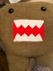 DOMO Very Rare Giant 15" Brown Plush Stuffed Toy Animal Doll - Picture 1 of 6