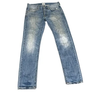 Edwin ED-55 Jeans Mens W30 L32 Light Wash Blue Relaxed Tapered Button Fly Cotton - Picture 1 of 15