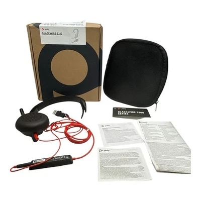 Poly Blackwire 5210 Headset Wired With Mic USB Type-A 207577-201 - Image 1 of 4