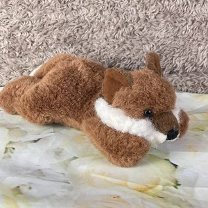 A&A Fancy Zoo Red Fox Laying Plush Stuffed Animal Toy 9671D - Picture 1 of 9