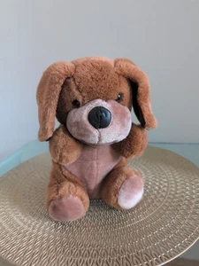 Vintage Pms Puppy Dog Leather Nose 8" Soft Toy - Picture 1 of 8