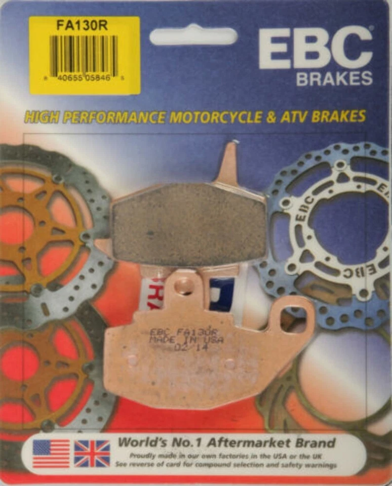 EBC BRAKE PADS FA130R 15-130R Motocross Kawasaki KX125 KLR650 - Image 1 of 4