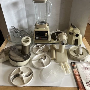 Frullatore frullatore centro cucina Oster Regency vintage con accessori - Foto 1 di 12