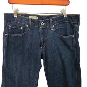 Ag Adriano Goldschmied The Tom Boy Relaxed Straight Dark Wash Crop Size 29R - Picture 1 of 9