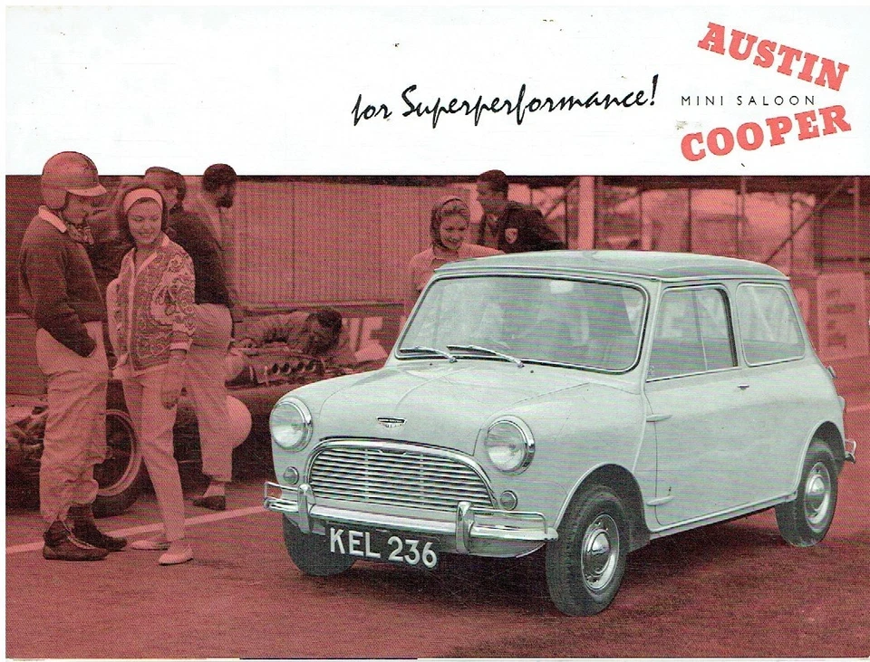AUSTIN MINI COOPER Mk1 1961- ORIGINAL FACTORY UK SALES BROCHURE - Image 1 of 1