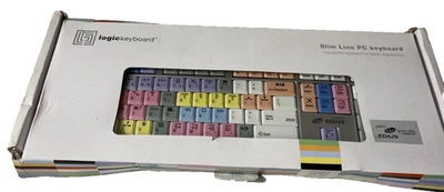 Logickeyboard Grass Valley EDIUS Slim Line PC Keyboard LKBU-EDIUS-AJPU-US - Image 1 of 4