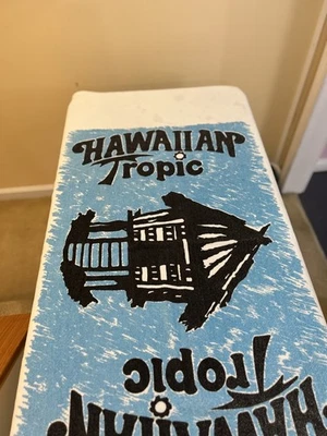 Hawaiian Tropic vintage beach towel Miss Model Search Winner Tan Pageant Bikini - Image 1 of 4