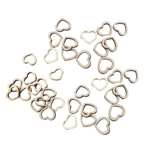 50pcs Hollow Love Wood Piece Photo Prop DIY Creative Desktop Decor Wood Piece - Picture 1 of 12