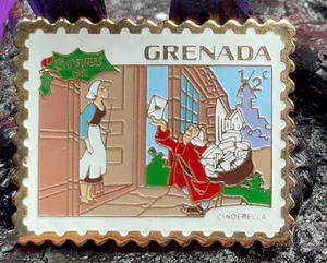 Grenada Disney Cinderella 1/2 Cent PIN Replica Postage Stamp Jayne Co Xmas 1981 - Bild 1 von 2