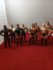 WWE Wrestling Figure Lot Evolution - The Cabinet - Triple H - JBL - Belts JAKKS - Picture 1 of 18