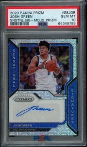 2020 Panini Prizm Josh Green #SSJGR Sensational Signatures Auto Mojo /25 PSA 10 - Picture 1 of 2