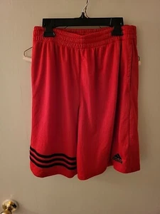 Adidas Red and Blk Basketball Athletic Gym Shorts Youth Size XL 18/20 - Picture 1 of 5