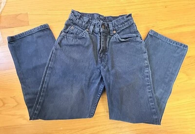 Jeans Levi 560 Naranja Tab De Colección Talla 10 Jóvenes Niños Azul Marino 100% Algodón Sueltos C41 Foto 1 de 4