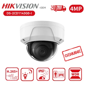 Hikvision OEM DS-2CD1143G0-I 4MP Dome Network PoE IP Camera 2.8MM Metal Case - Picture 1 of 6