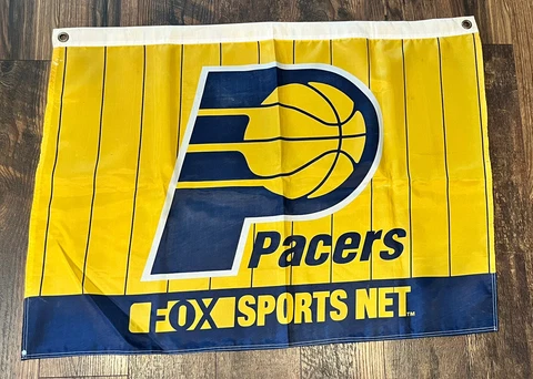 Vintage Indiana Pacers Pinstriped 2'x3’ Flag Cover