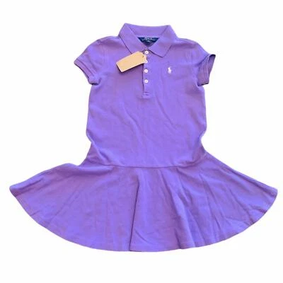G08-Ralph Lauren, 6Y, s/s cotton knit polo dress - Image 1 of 4
