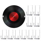 10-50Pcs Vinyl Record Storage Holder Wall Mount Clear Plastic Display Rack Shelf