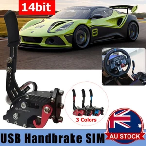 USB Handbrake SIM 14Bit PC for Racing Games G25/27/29 T500 FANATECOSW DIRT RALLY - Picture 1 of 22
