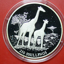 Somalia 250 Shillings 1999 " Giraffes " #F3480 Pp-Proof Km#105 Only 2.500