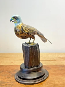 Francesco Rigossi plata pintada a mano sobre una base de madera "Águila en un árbol" - Imagen 1 de 10