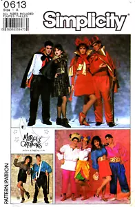 Simplicity 0613 Devil Vampire Rocker Adult Costume Sewing Pattern Uncut - Bild 1 von 2