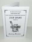 New Home Sewing Machine instructions Copy